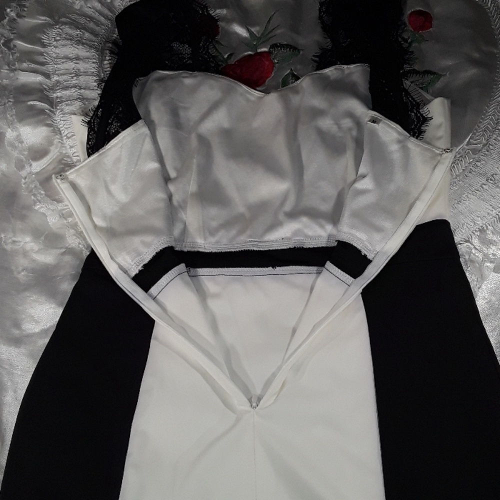 SheIn Classuc Black and White Dress - Picture 5 of 7